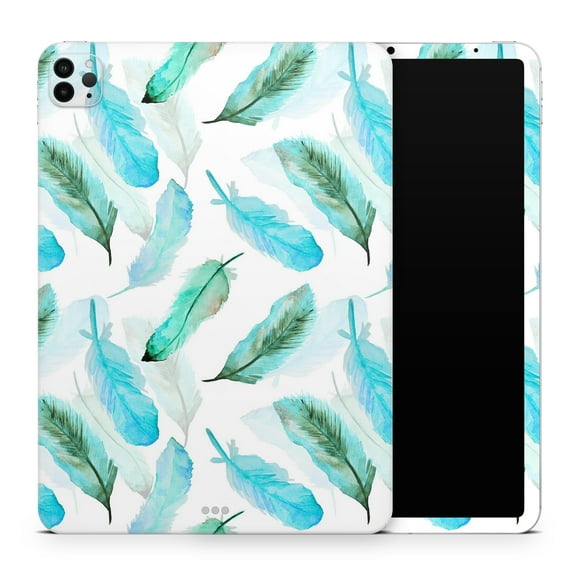 DesignSkinz Feathery Watercolor Full-Body Skin Decal Wrap Cover for iPad Mini 4 (A1538/A1550)