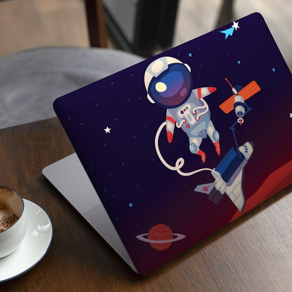 DesignSkinz Floating Cartoon Astranaut Full-Body Skin Decal Wrap Cover for MacBook Air 11"(A1465/A1370)