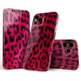 thumbnail image 1 of DesignSkinz Fuzzy Real Pink Leopard Print Full-Body Skin Decal Wrap Cover for iPhone 14 Pro Max, 1 of 9
