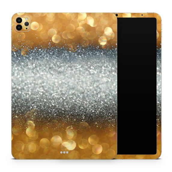DesignSkinz Gold and Silver Unfocused Orbs of Glowing Light Full-Body Skin Decal Wrap Cover for iPad 6th Gen 9.7”(A1893/A1954)