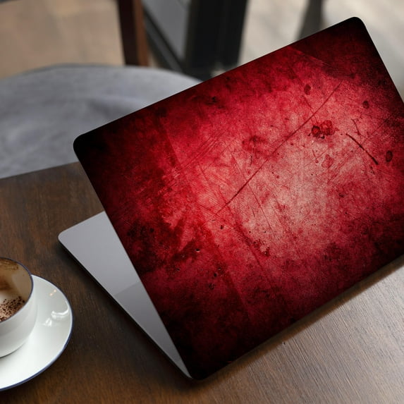 DesignSkinz Grungy Red Scratched Surface Full-Body Skin Decal Wrap Cover for MacBook Air 11"(A1465/A1370)