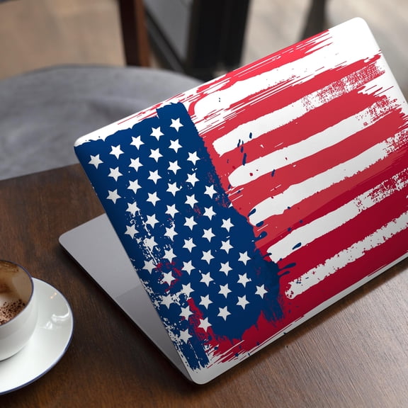 DesignSkinz Grungy Vector American Flag Full-Body Skin Decal Wrap Cover for MacBook 12" Retina (A1534)