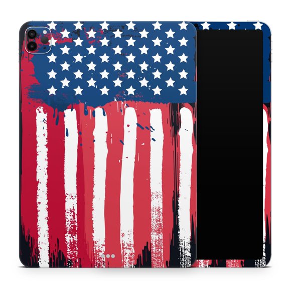 DesignSkinz Grungy Vector American Flag Full-Body Skin Decal Wrap Cover for iPad Mini 6 (A2568)