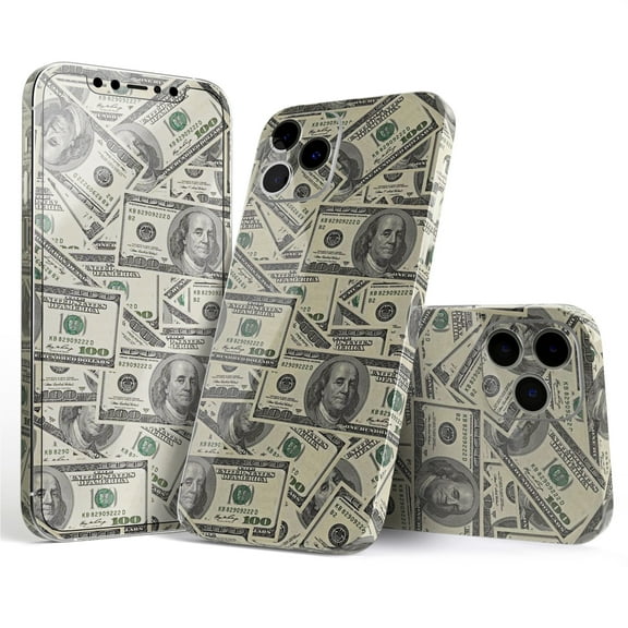 DesignSkinz Hundred Dollar Bill Full-Body Skin Decal Wrap Cover for iPhone 12 Pro