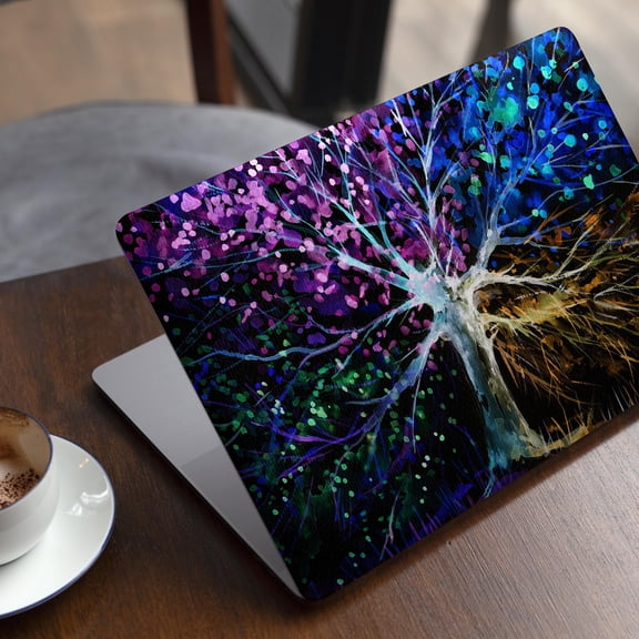 DesignSkinz Inverted Abstract Colorful WaterColor Vivid Tree Full-Body Skin Decal Wrap Cover for MacBook 12" Retina (A1534)