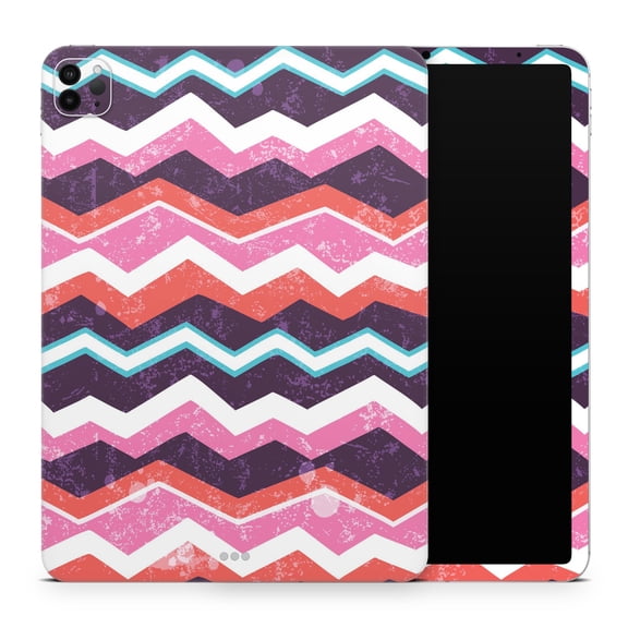 DesignSkinz Jagged Colorful Chevron Full-Body Skin Decal Wrap Cover for iPad Mini 6 (A2568)