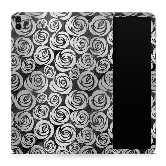 DesignSkinz Karamfila Silver & Pink Marble V9 Full-Body Skin Decal Wrap Cover for iPad Mini 6 (A2568)