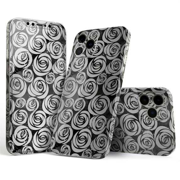 DesignSkinz Karamfila Silver & Pink Marble V9 Full-Body Skin Decal Wrap Cover for iPhone 14