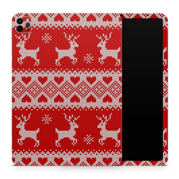 DesignSkinz Knitted Ugly Christmas Sweater V5 Full-Body Skin Decal Wrap Cover for iPad (A1219/A1337)