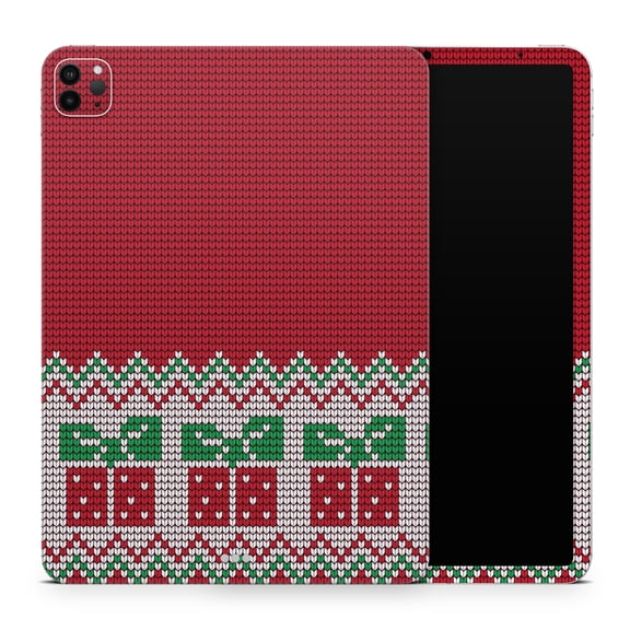 DesignSkinz Knitted Ugly Christmas Sweater V6 Full-Body Skin Decal Wrap Cover for iPad Pro 11” 3rd/4th Gen (A2377/A2459/A2759/A2435)