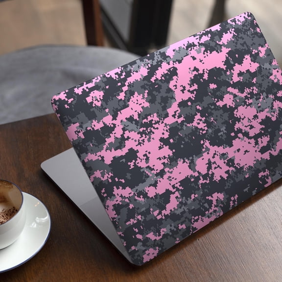 DesignSkinz Light Pink and Gray Digital Camouflage Full-Body Skin Decal Wrap Cover for MacBook 12" Retina (A1534)