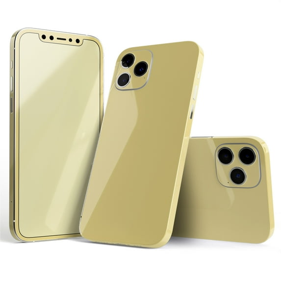 DesignSkinz Light Yellow Pastel Color Full-Body Skin Decal Wrap Cover for iPhone 13