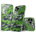 thumbnail image 1 of DesignSkinz Lime Green and White Digital Camouflage Full-Body Skin Decal Wrap Cover for iPhone 12, 1 of 9