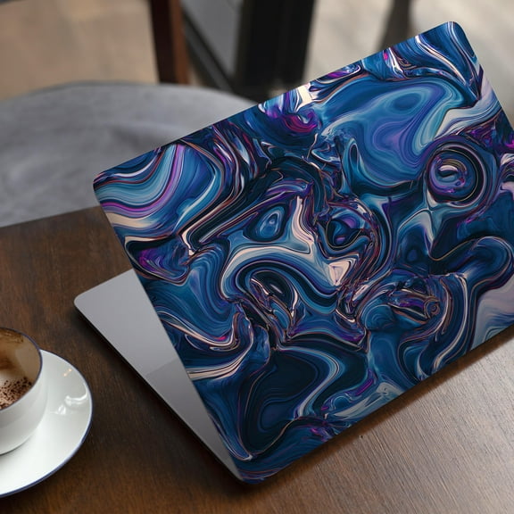 DesignSkinz Liquid Abstract Paint Remix V24 Full-Body Skin Decal Wrap Cover for MacBook Air 15" M2/M3 (A2941/A3114)