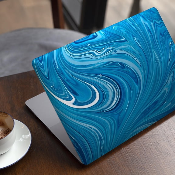 DesignSkinz Liquid Blue Color Fusion Full-Body Skin Decal Wrap Cover for MacBook 12" Retina (A1534)