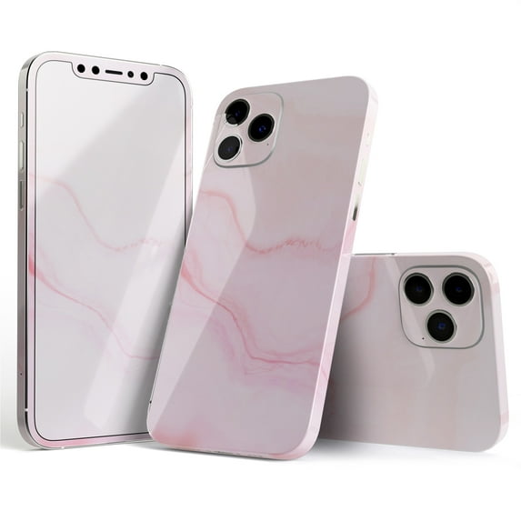 DesignSkinz Marble Surface V1 Pink Full-Body Skin Decal Wrap Cover for iPhone SE 2nd 3rd Gen