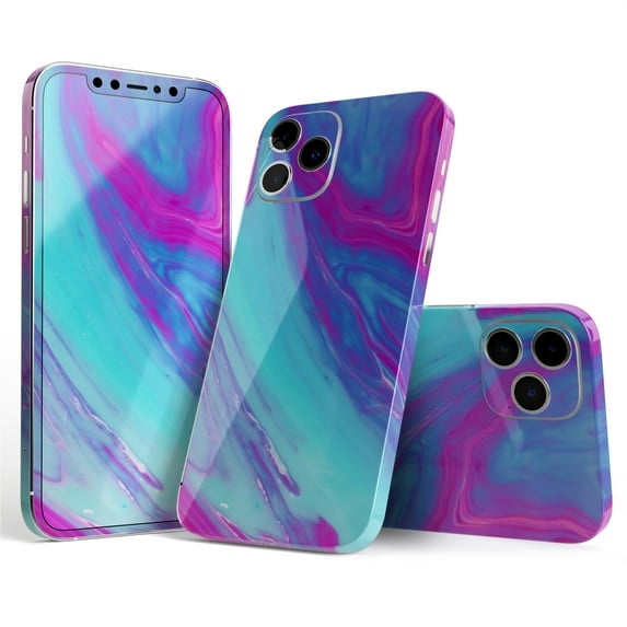 DesignSkinz Marbled Ink V23 Full-Body Skin Decal Wrap Cover for iPhone 14 Pro