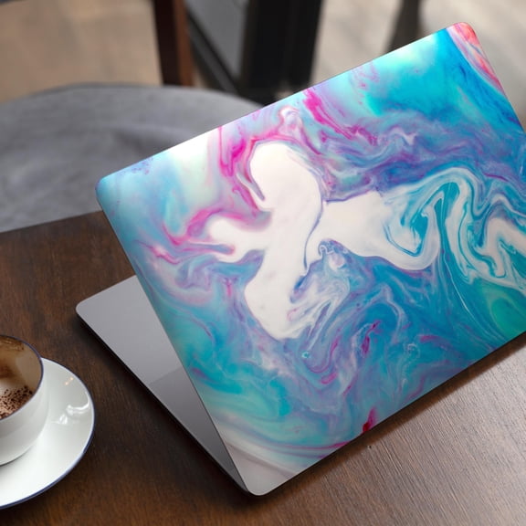 DesignSkinz Marbleized Blue Paradise V45 Full-Body Skin Decal Wrap Cover for MacBook 12" Retina (A1534)