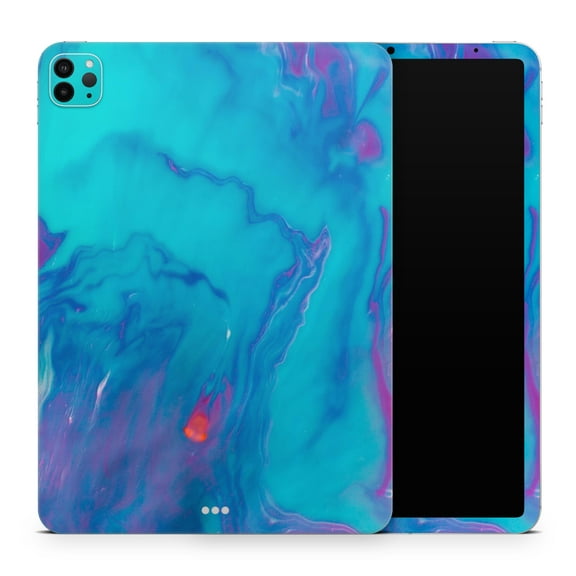 DesignSkinz Marbleized Ocean Blue Full-Body Skin Decal Wrap Cover for iPad (A1219/A1337)