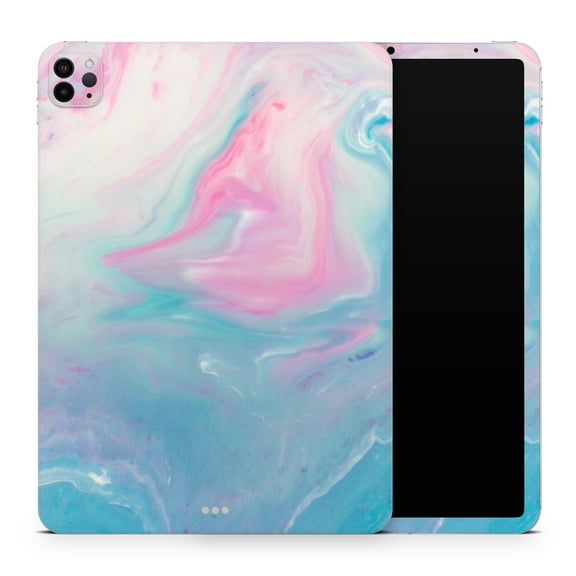 DesignSkinz Marbleized Pink and Blue Paradise V482 Full-Body Skin Decal Wrap Cover for iPad Mini 6 (A2568)
