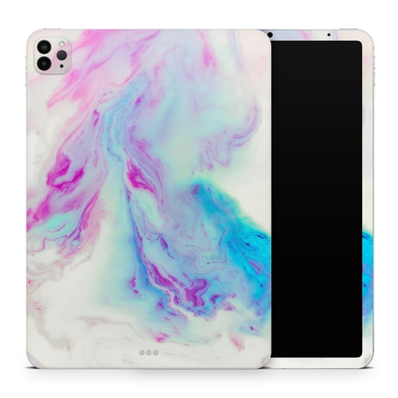 DesignSkinz Marbleized Soft Blue V32 Full-Body Skin Decal Wrap Cover for iPad (A1219/A1337)