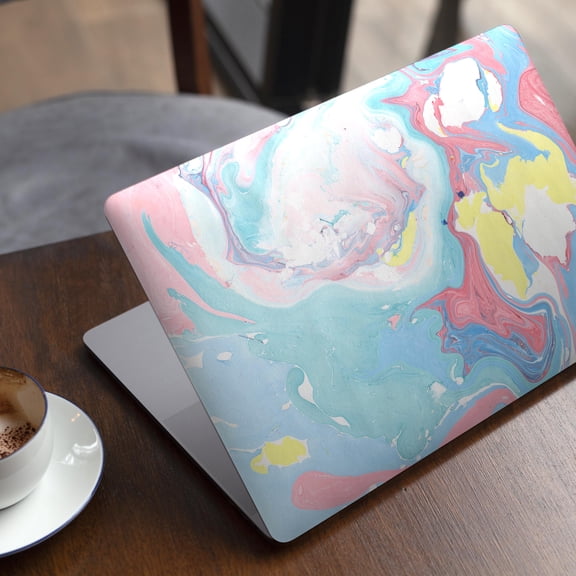 DesignSkinz Marbleized Swirling Cotton Candy Full-Body Skin Decal Wrap Cover for MacBook 12" Retina (A1534)