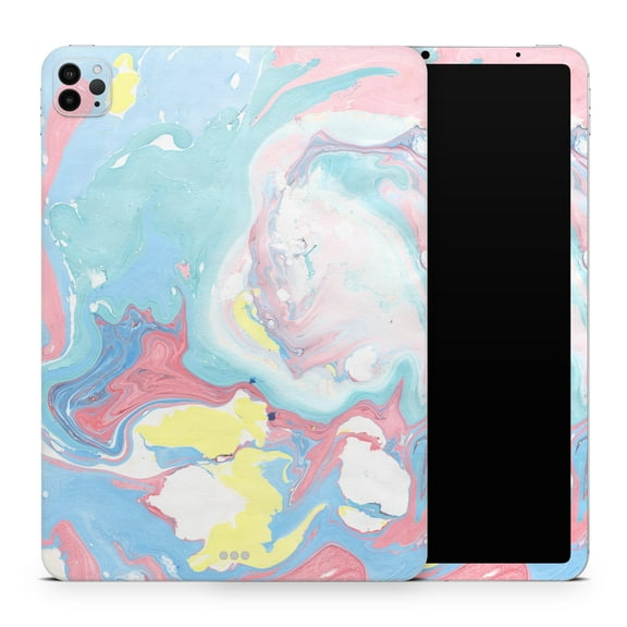 DesignSkinz Marbleized Swirling Cotton Candy Full-Body Skin Decal Wrap Cover for iPad Mini 6 (A2568)