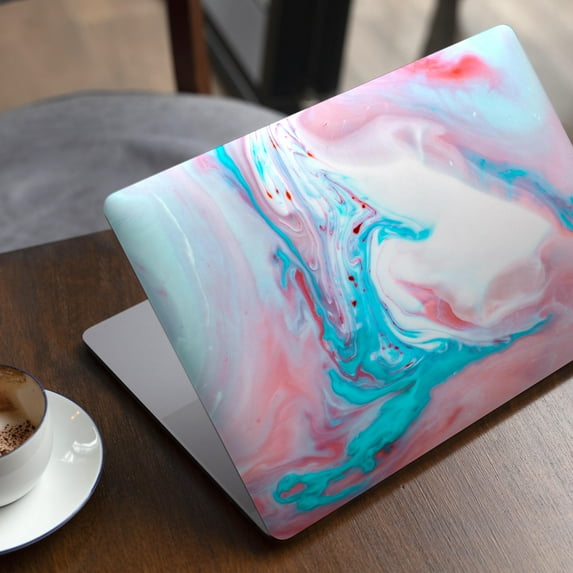 DesignSkinz Marbleized Teal and Pink V2 Full-Body Skin Decal Wrap Cover for MacBook Pro 15" Retina (A1398)