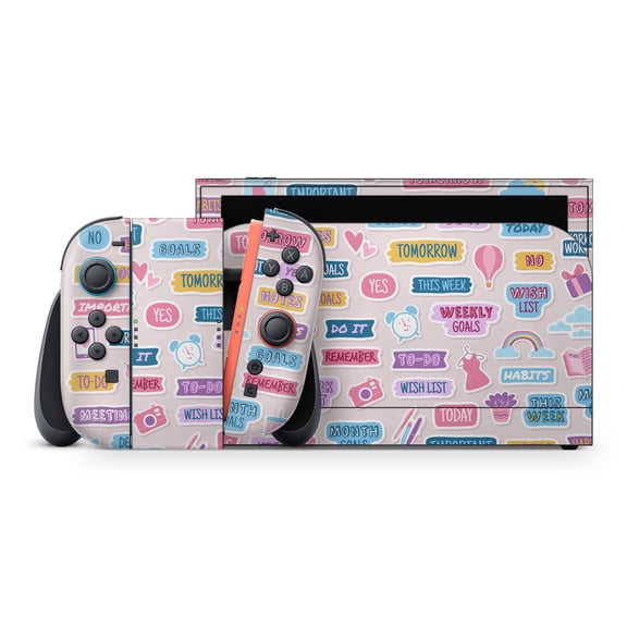 DesignSkinz Notepad Planner Stickers V4 Full-Body Skin Decal Wrap Cover for Nintendo Switch 2