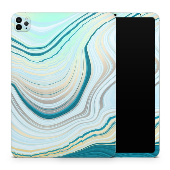 DesignSkinz Pastel Marble Slate Full-Body Skin Decal Wrap Cover for iPad Pro 12.9” 4th Gen (A2229/A2069/A2239/A2233)