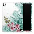 thumbnail image 1 of DesignSkinz Pink & Green Watercolor Floral Full-Body Skin Decal Wrap Cover for iPad 3rd Gen (A1416/A1430/A1403), 1 of 4