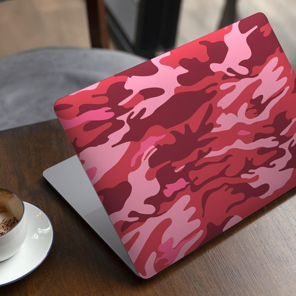 DesignSkinz Pink and Red Tradtional Camouflage Full-Body Skin Decal Wrap Cover for MacBook 12" Retina (A1534)