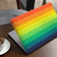 thumbnail image 1 of DesignSkinz Rainbow Thin Lined Chevron Pattern Full-Body Skin Decal Wrap Cover for MacBook Pro 15" Retina (A1398), 1 of 1