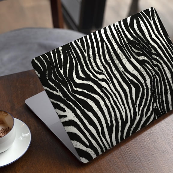 DesignSkinz Real Vector Zebra Print Full-Body Skin Decal Wrap Cover for MacBook 12" Retina (A1534)