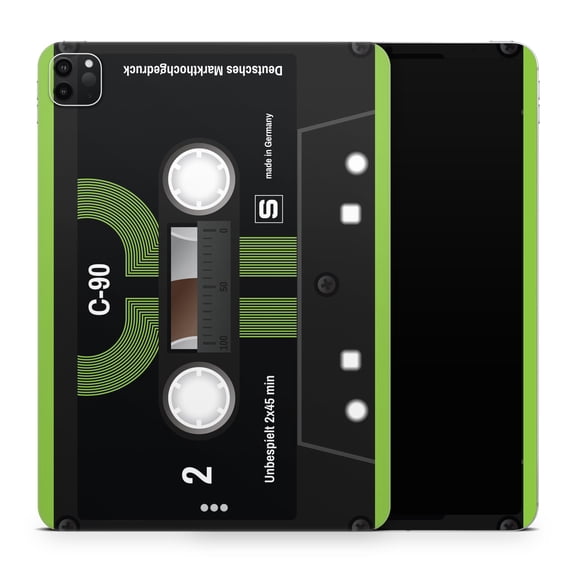 DesignSkinz Retro Cassette Tape V11 Full-Body Skin Decal Wrap Cover for iPad 9th Gen 10.2” (A2602/A2604)