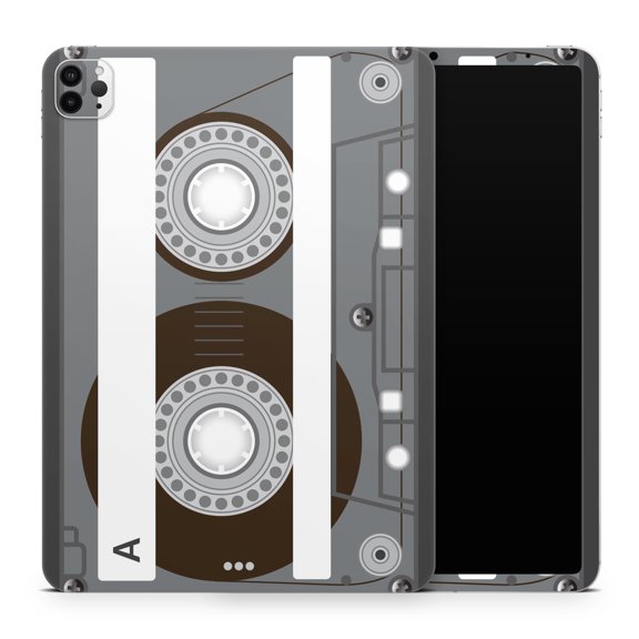 DesignSkinz Retro Cassette Tape V4 Full-Body Skin Decal Wrap Cover for iPad Air 4/5 (A2316/A2324/A2588/A2589)