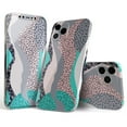 thumbnail image 1 of DesignSkinz Retro Summer Mint and Coral Full-Body Skin Decal Wrap Cover for iPhone 12 Mini, 1 of 9
