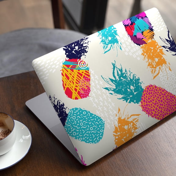 DesignSkinz Retro Summer Pineapple v2 Full-Body Skin Decal Wrap Cover for MacBook 12" Retina (A1534)
