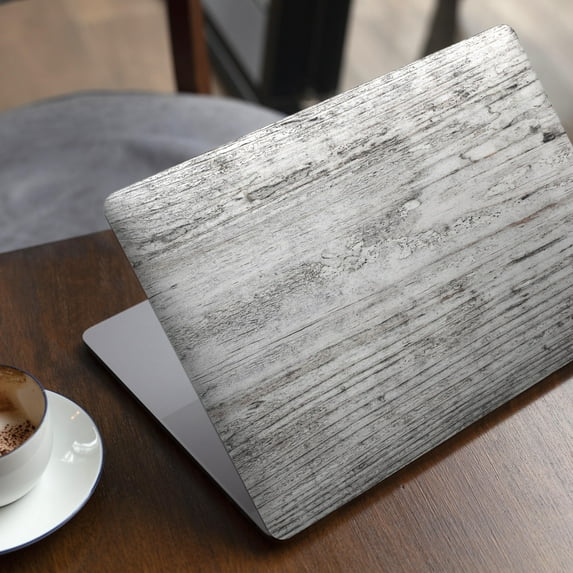 DesignSkinz Rough White Wood Full-Body Skin Decal Wrap Cover for MacBook Pro 15" Retina (A1398)