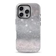 thumbnail image 1 of DesignSkinz Scratch-Resistant Hard Slim Case Compatible with iPhone SE Gen 2/3 (Compatible with MagSafe) - Unfocused Grayscale Glimmering Orbs of Light, 1 of 9