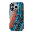 thumbnail image 1 of DesignSkinz Scratch-Resistant Hard Slim Case Compatible with iPhone 11 (Compatible with MagSafe) - Teal Blue Red Dragon Vein Agate V2, 1 of 9