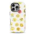 thumbnail image 1 of DesignSkinz Scratch-Resistant Hard Slim Case Compatible with iPhone 11 (Compatible with MagSafe) - The All Over Emoji Pattern, 1 of 9