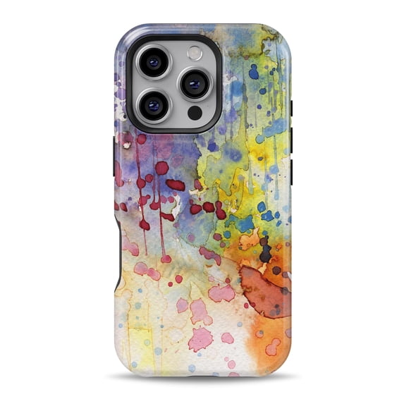 DesignSkinz Scratch-Resistant Hard Slim Case Compatible with iPhone 12 Mini (Compatible with MagSafe) - WaterColor Grunge Setting