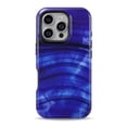 thumbnail image 1 of DesignSkinz Scratch-Resistant Hard Slim Case Compatible with iPhone 12 Pro Max (Compatible with MagSafe) - Vivid Agate Vein Slice Blue V11, 1 of 9
