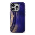 thumbnail image 1 of DesignSkinz Scratch-Resistant Hard Slim Case Compatible with iPhone 12 Pro Max (Compatible with MagSafe) - Vivid Agate Vein Slice Blue V2, 1 of 9