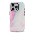 thumbnail image 1 of DesignSkinz Scratch-Resistant Hard Slim Case Compatible with iPhone 13 (Compatible with MagSafe) - Marbleized Soft Pink, 1 of 9