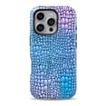thumbnail image 1 of DesignSkinz Scratch-Resistant Hard Slim Case Compatible with iPhone 13 (Compatible with MagSafe) - Neon Vibrant Snake Skin Pattern, 1 of 9