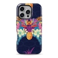 thumbnail image 1 of DesignSkinz Scratch-Resistant Hard Slim Case Compatible with iPhone 13 Mini (Compatible with MagSafe) - Tropical Neon Summer Reflect, 1 of 9