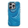 thumbnail image 1 of DesignSkinz Scratch-Resistant Hard Slim Case Compatible with iPhone 13 Pro (Compatible with MagSafe) - Liquid Blue Color Fusion, 1 of 9