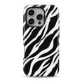 thumbnail image 1 of DesignSkinz Scratch-Resistant Hard Slim Case Compatible with iPhone 14 Pro (Compatible with MagSafe) - Simple Vector Zebra Animal Print, 1 of 9